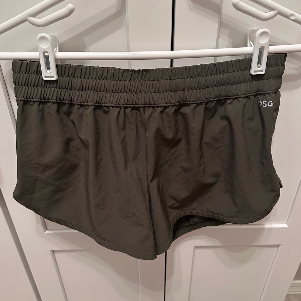 DSG olive green athletic shorts